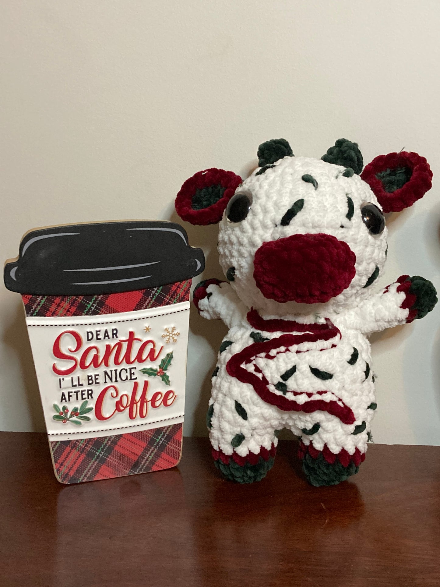 Christmas Tree Cake Cow